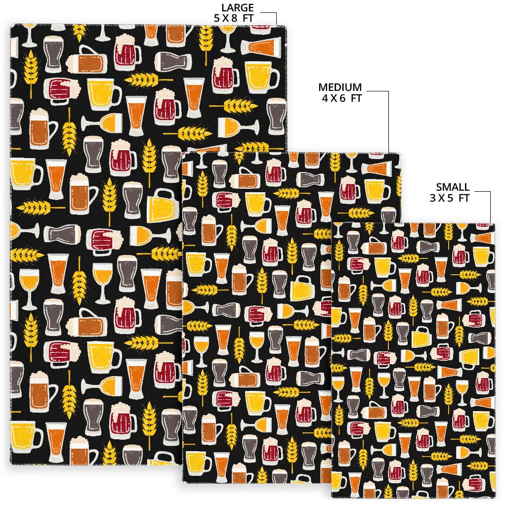Beer type pattern Area Rug