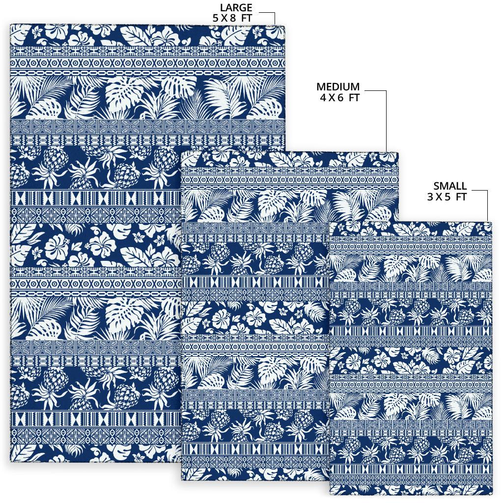 Hawaiian Themed Pattern Print Design H020 Area Rugs