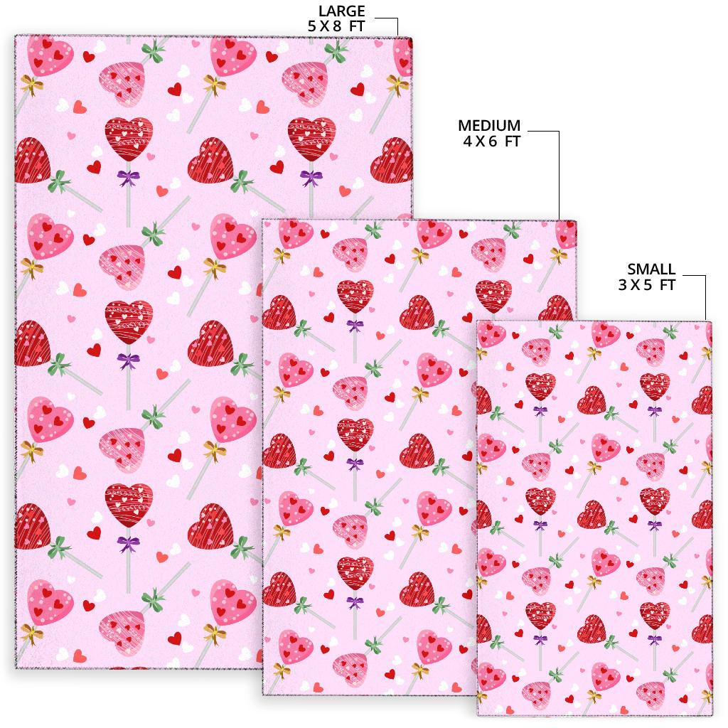 Lollipop Pattern Print Design LL07 Area Rugs