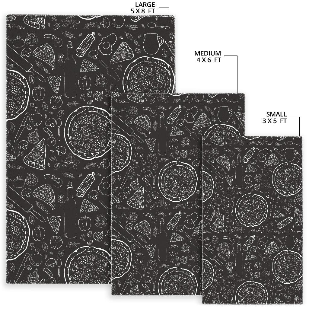 Pizza pattern  Area Rug