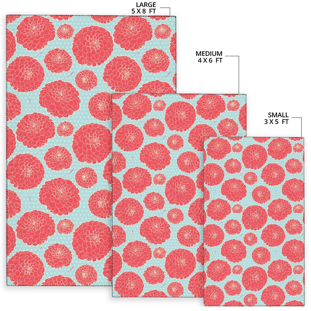 Marigold Pattern Print Design MR03 Area Rugs