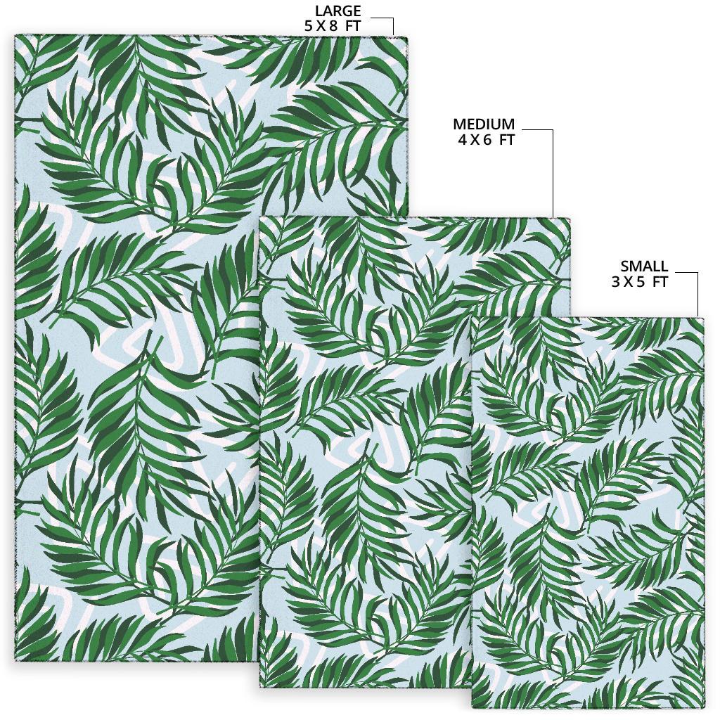 Palm Leaves Pattern Print Design PL06 Area Rugs