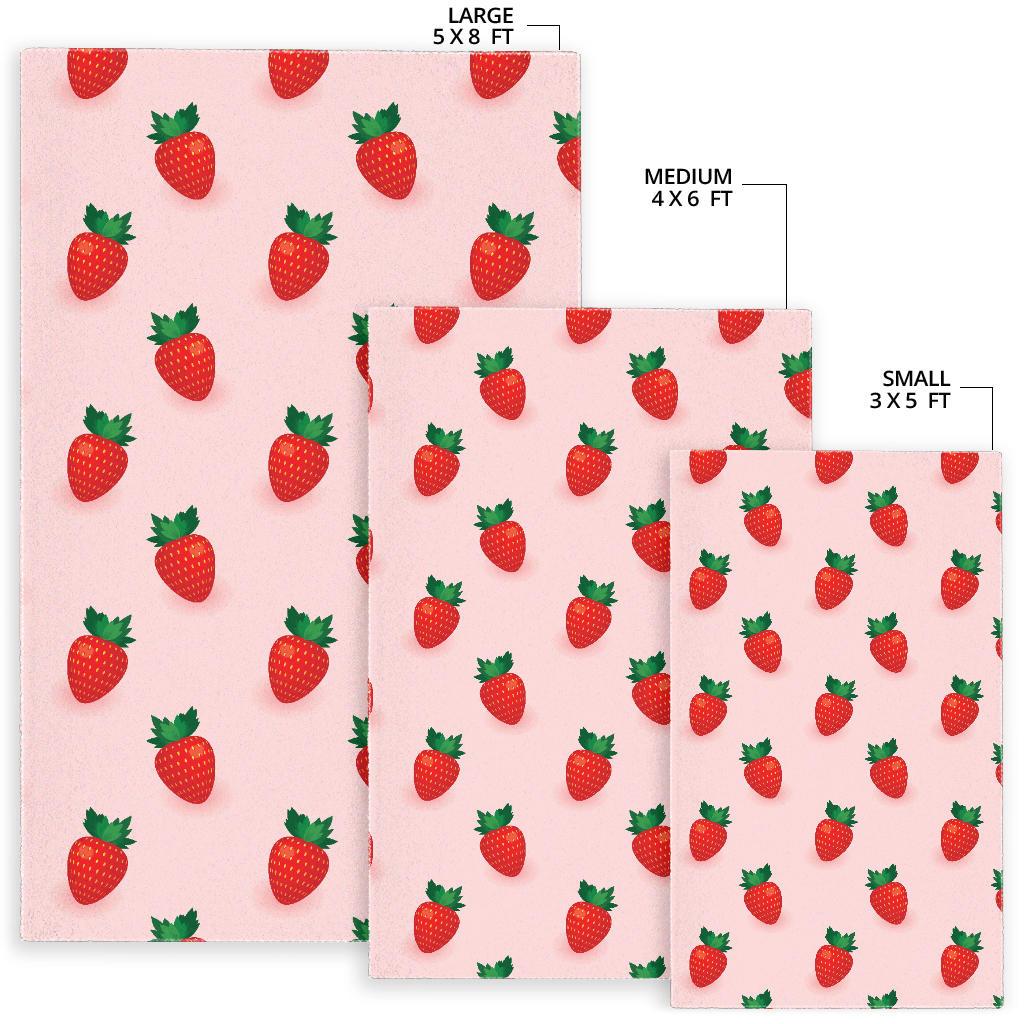Strawberry beautiful pattern Area Rug