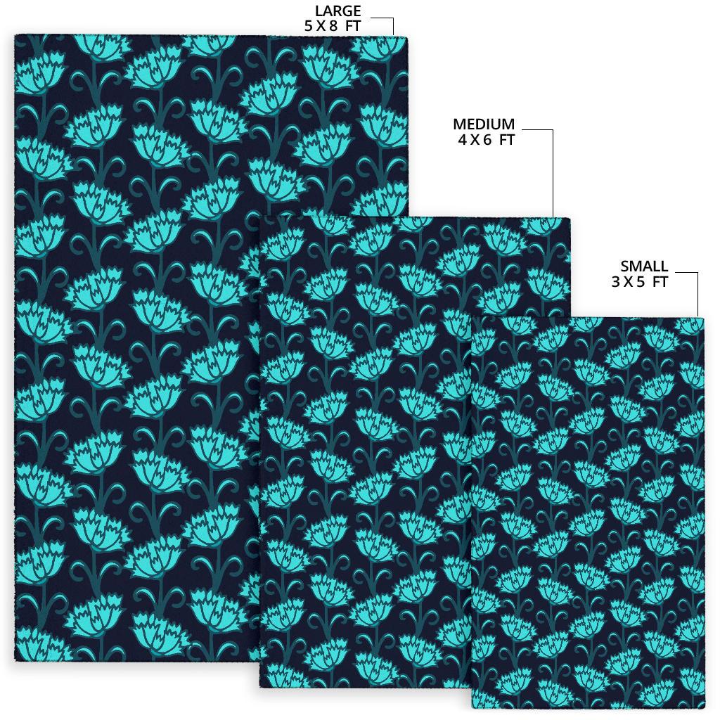 Carnations Pattern Print Design CN06 Area Rugs