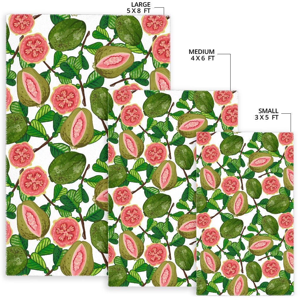Guava Leaves Pattern Area Rug