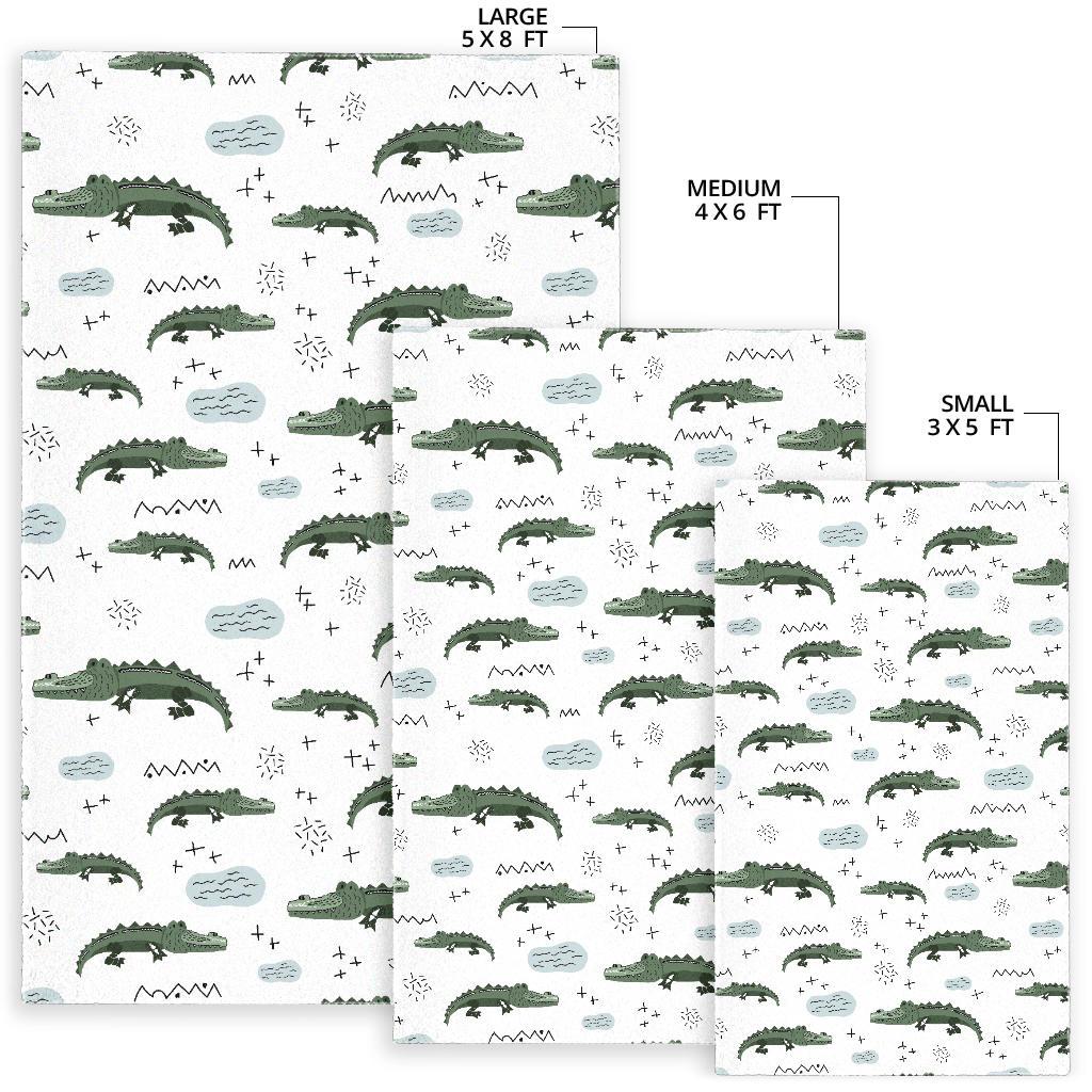 Crocodile Pattern Background Area Rug