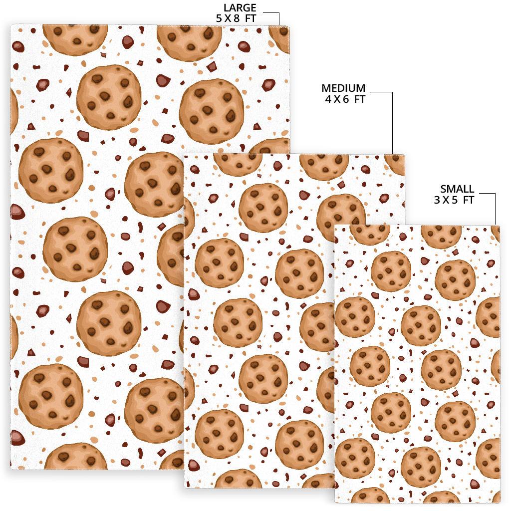 chocolate chip cookie pattern Area Rug