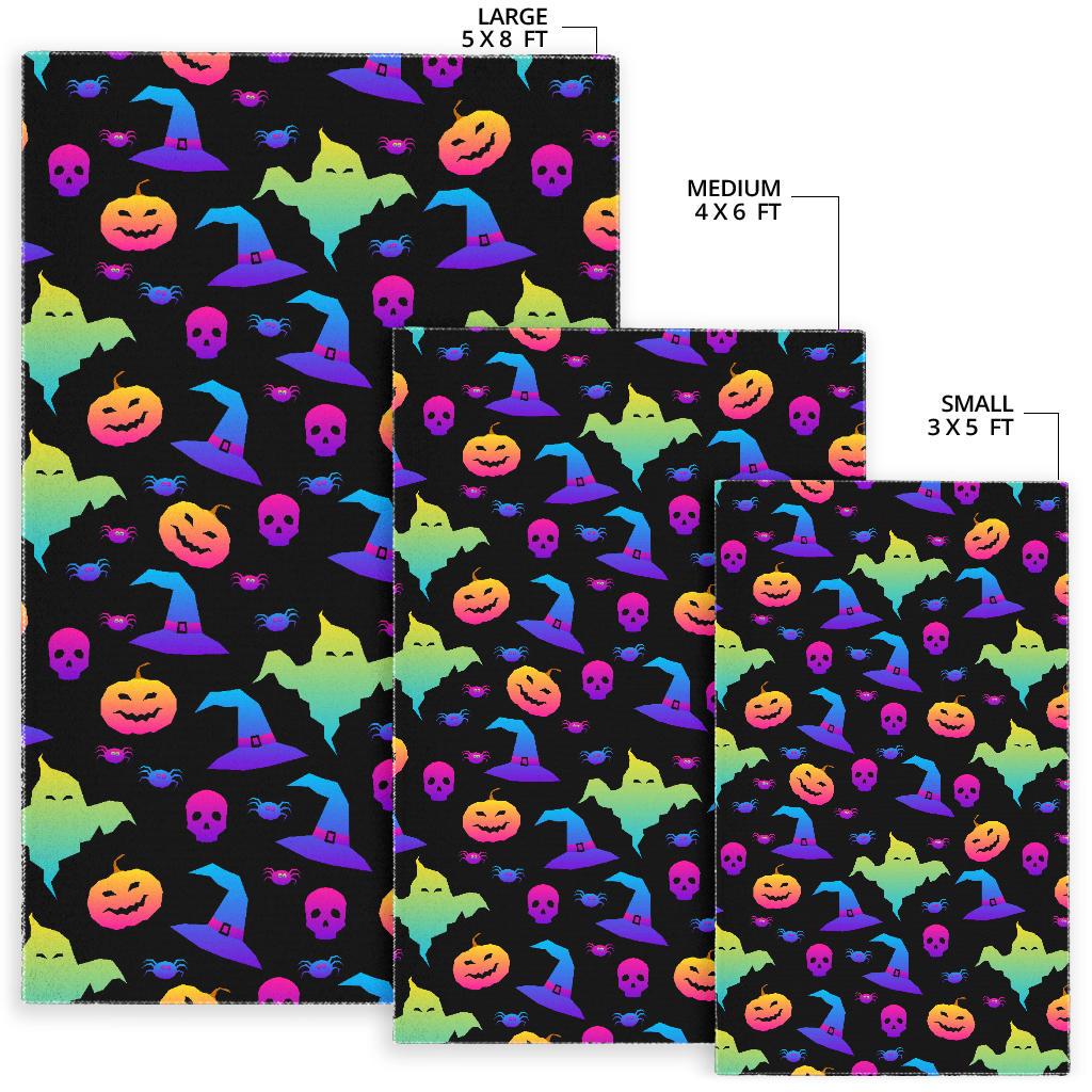 Colorful halloween background Area Rug