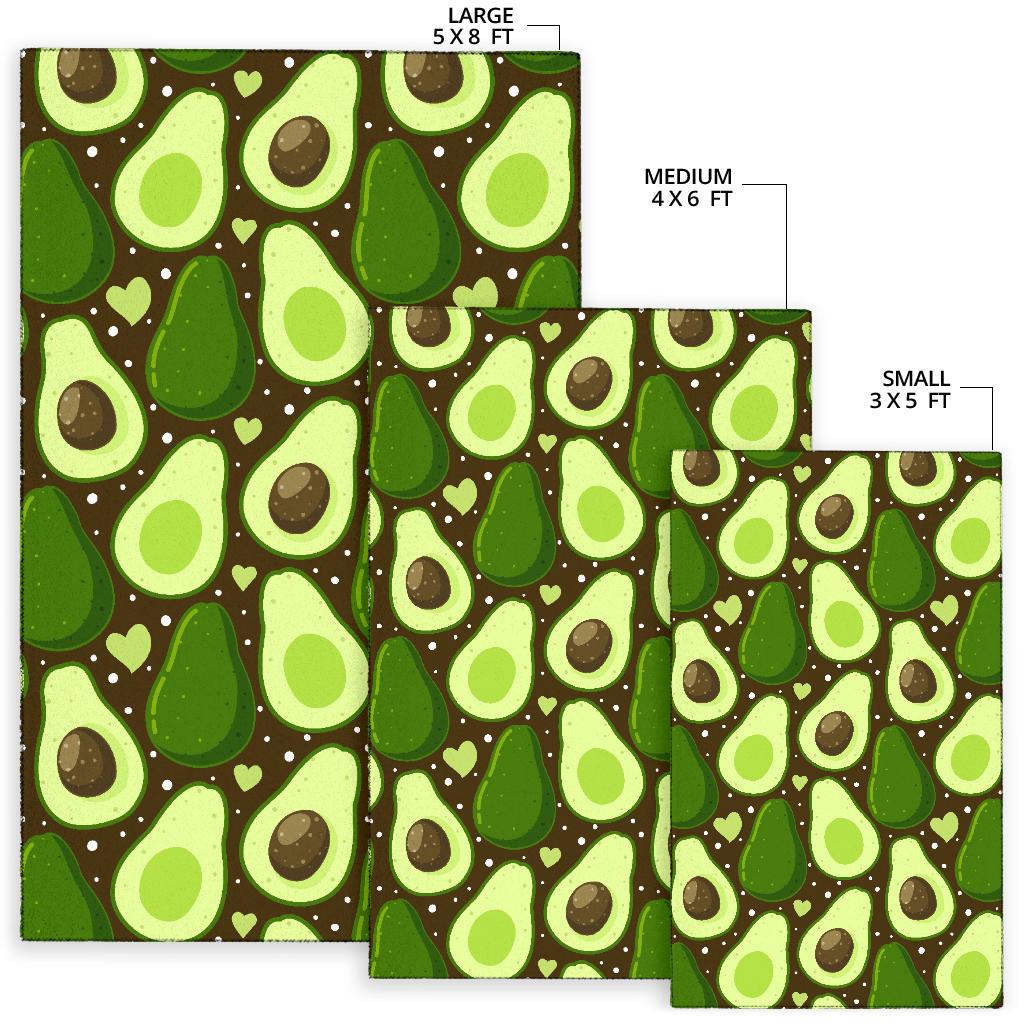 Avocado Pattern Print Design AC04 Area Rugs