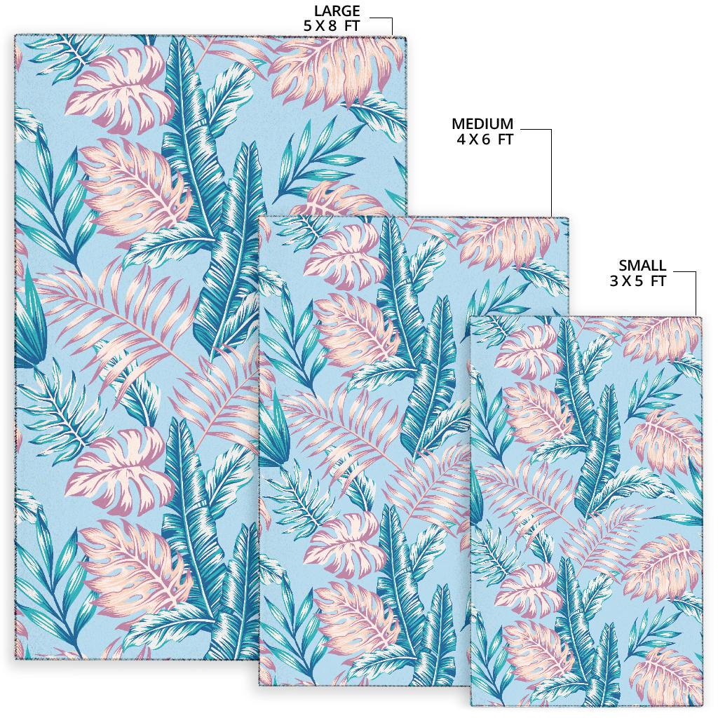 Tropical Flower Pattern Print Design TF01 Area Rugs