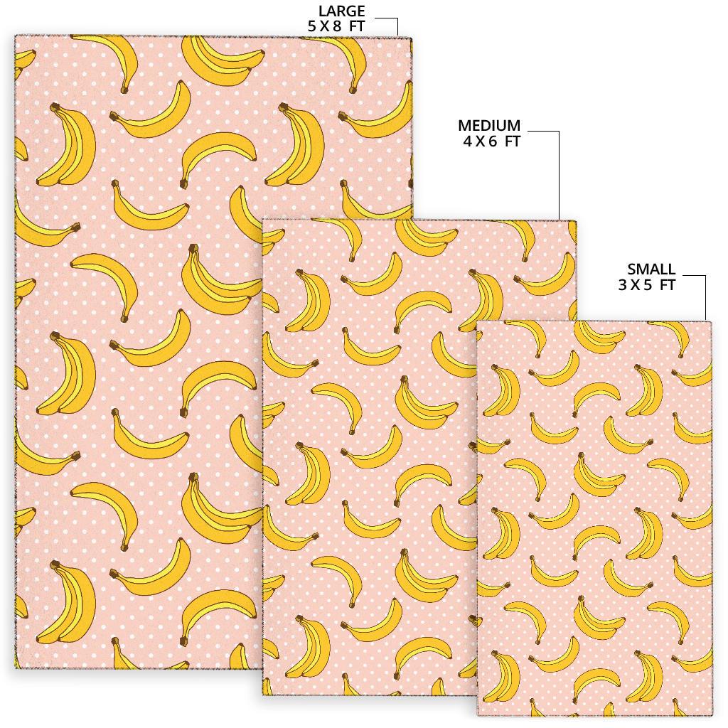 Banana Pattern Print Design BA06 Area Rugs