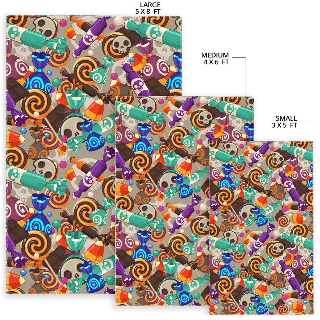 Halloween Candy Pattern Area Rug