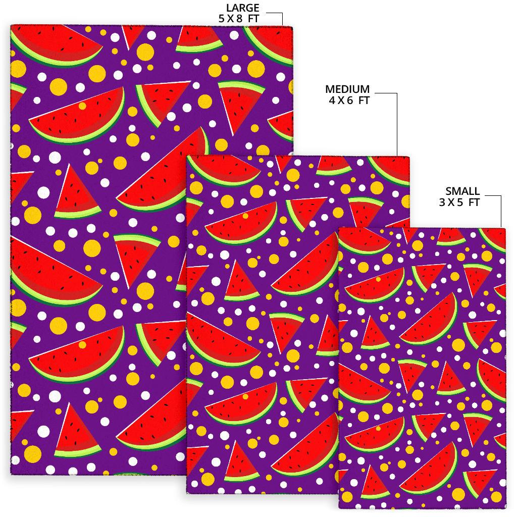 Watermelon Pattern Print Design WM010 Area Rugs