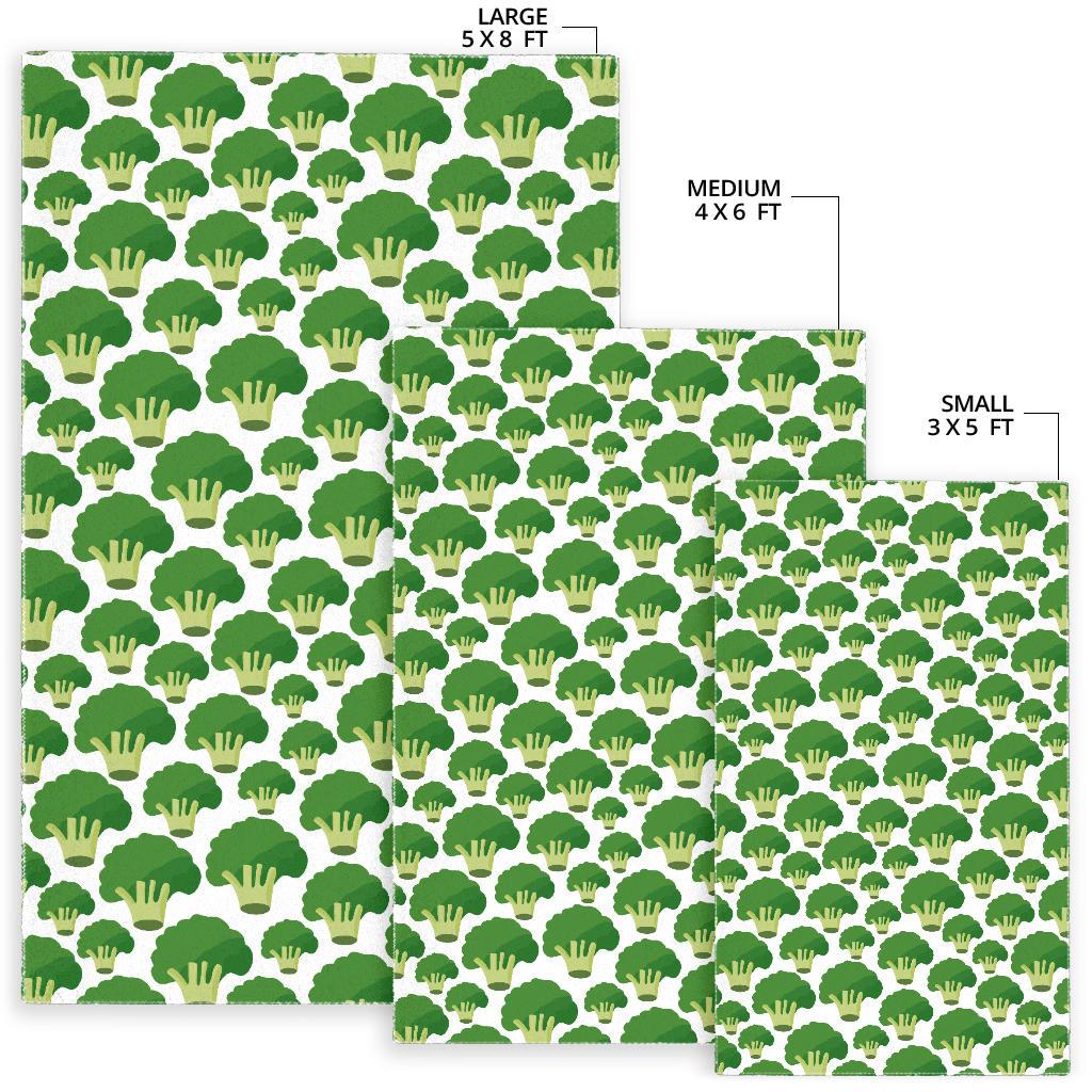 Broccoli Pattern Background Area Rug