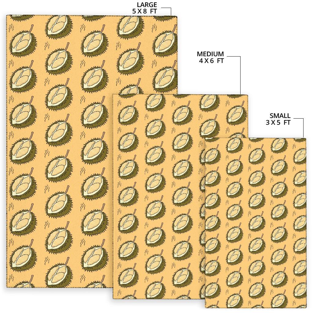 Durian Pattern Print Design DR02 Area Rugs
