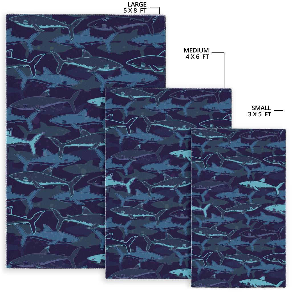 Shark pattern Area Rug