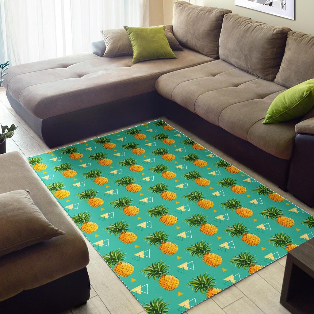Geometric Pineapple Pattern Print Area Rug