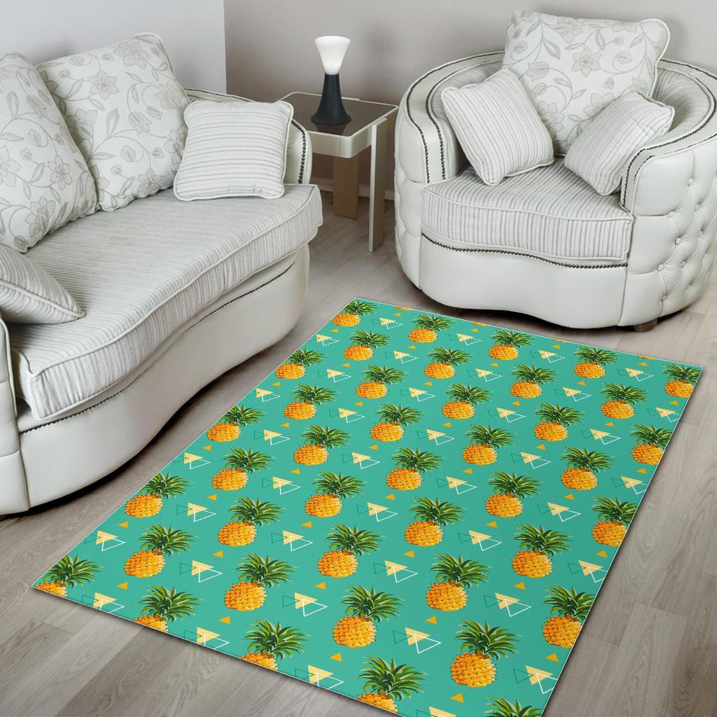 Geometric Pineapple Pattern Print Area Rug