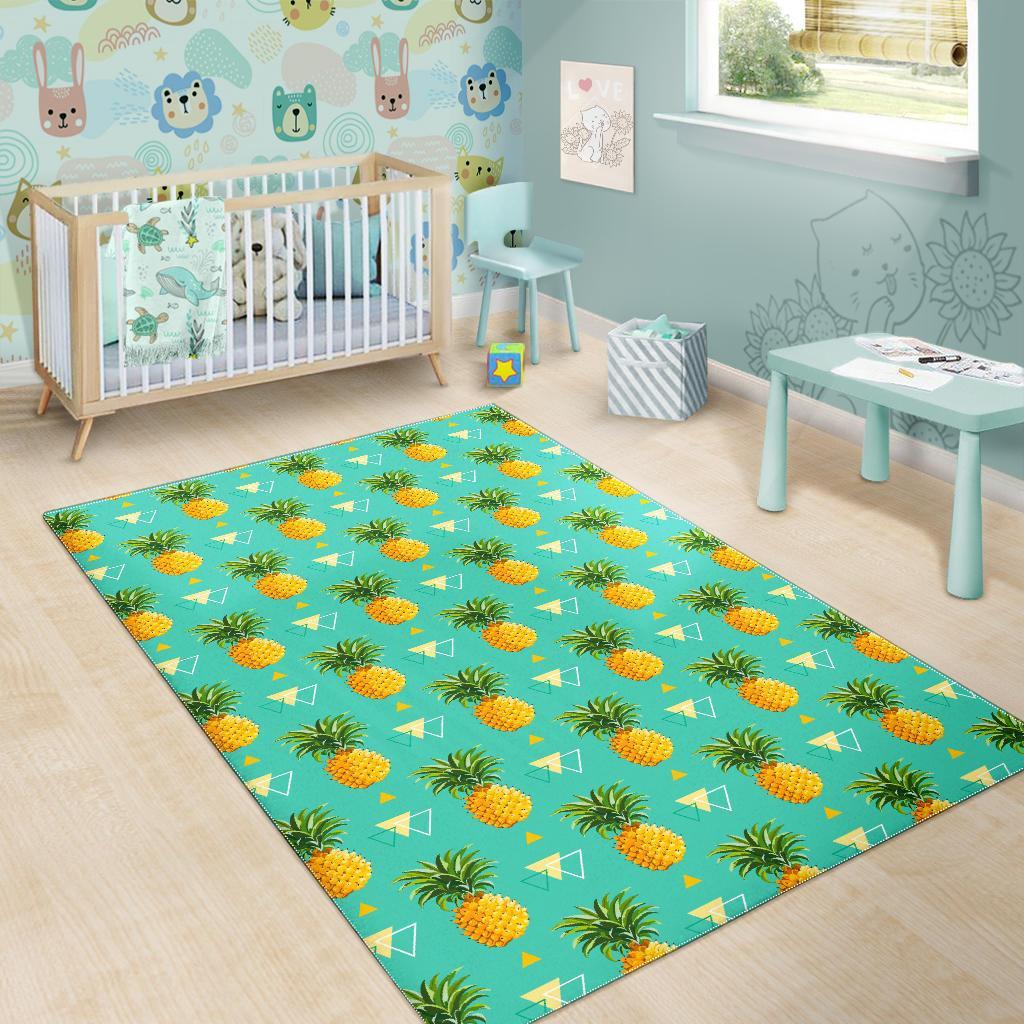 Geometric Pineapple Pattern Print Area Rug