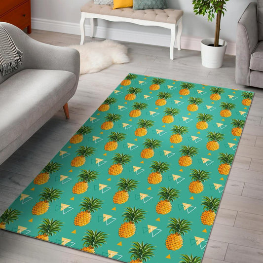 Geometric Pineapple Pattern Print Area Rug