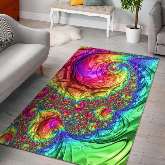 Happy Rainbow Area Rug