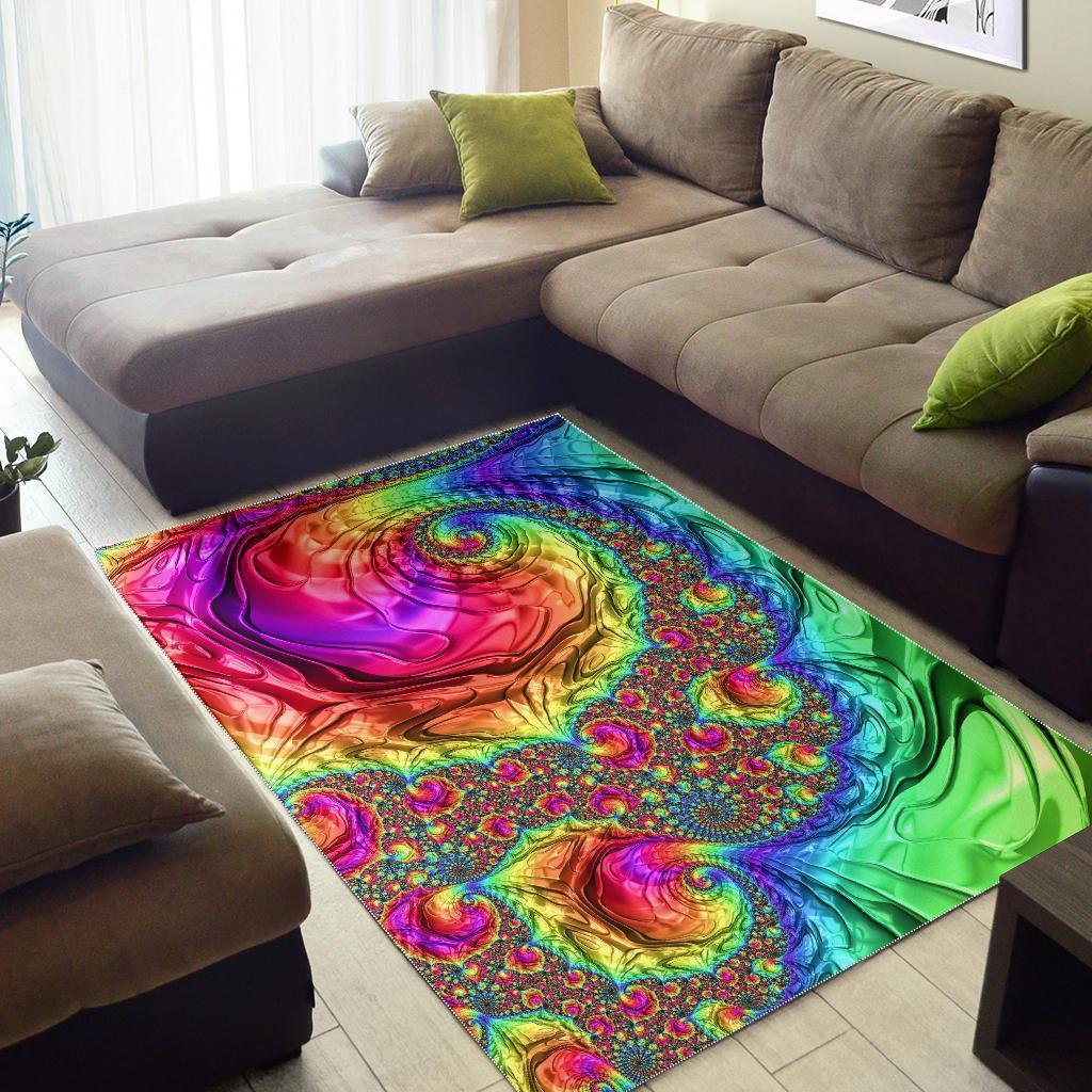 Happy Rainbow Area Rug