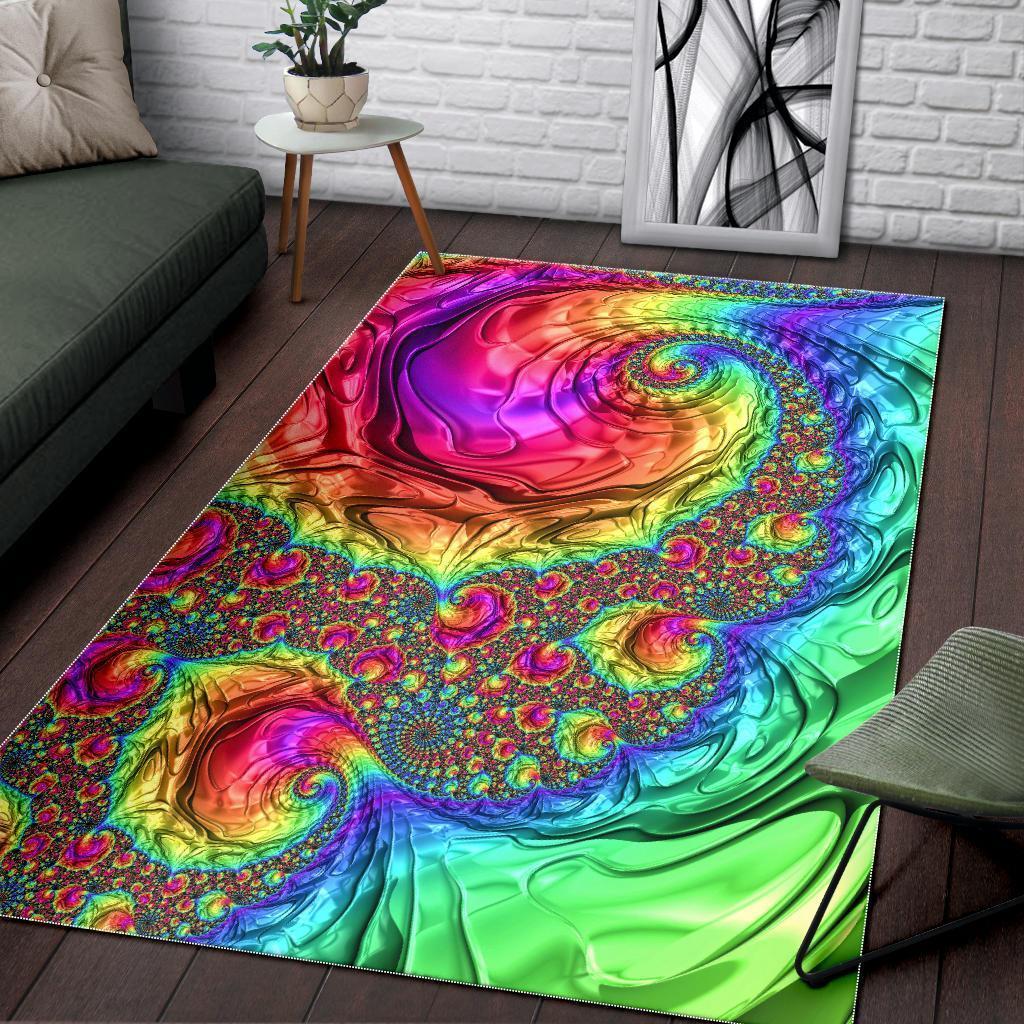 Happy Rainbow Area Rug
