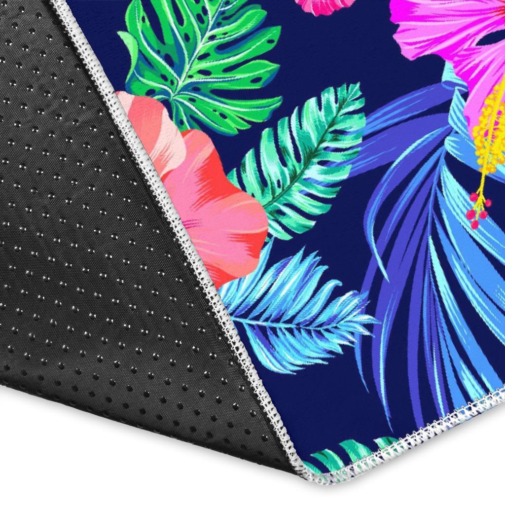 Hawaii Exotic Flowers Pattern Print Area Rug