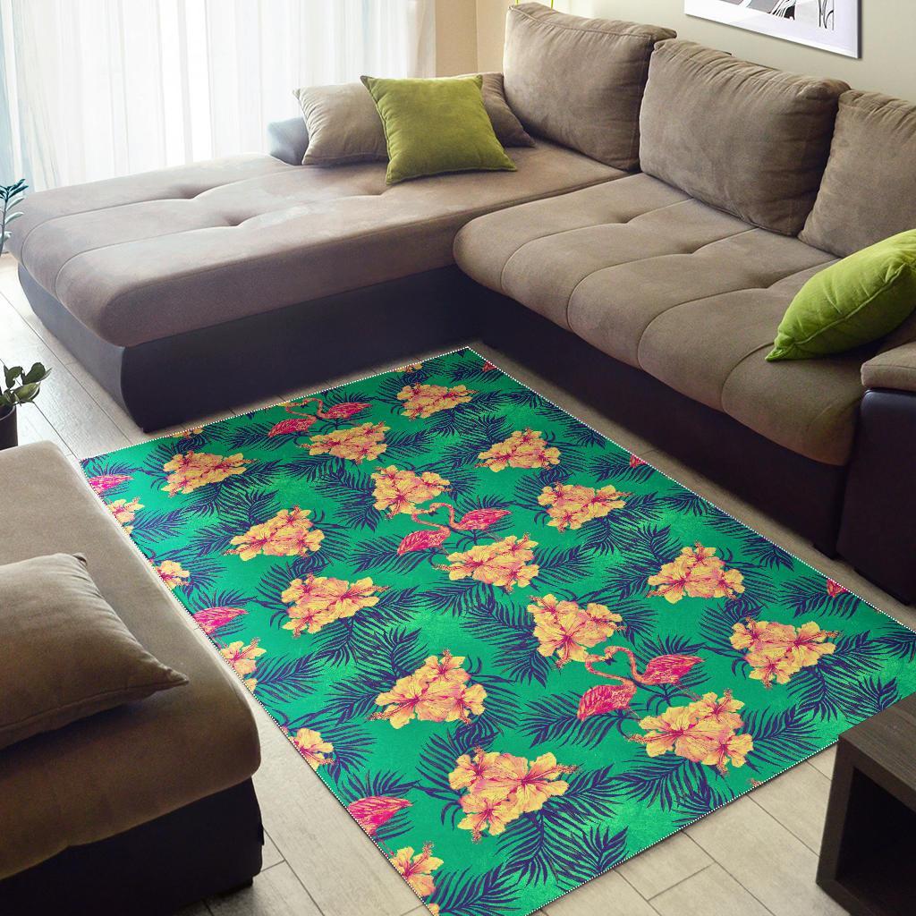 Hawaii Tropical Paradise Pattern Print Area Rug