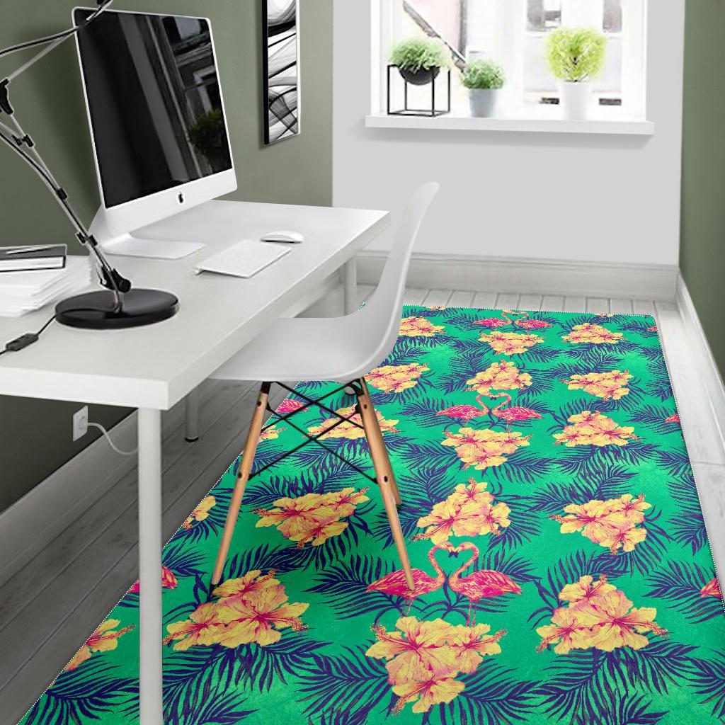 Hawaii Tropical Paradise Pattern Print Area Rug