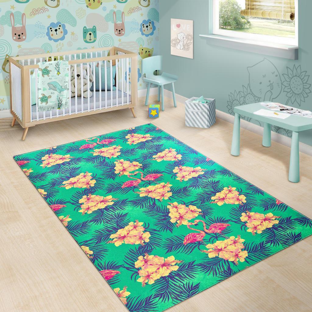 Hawaii Tropical Paradise Pattern Print Area Rug