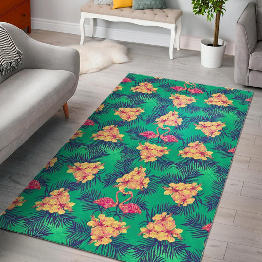 Hawaii Tropical Paradise Pattern Print Area Rug