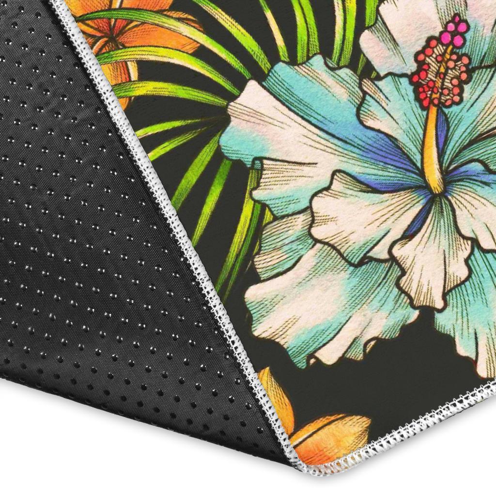 Hawaiian Aloha Tropical Pattern Print Area Rug