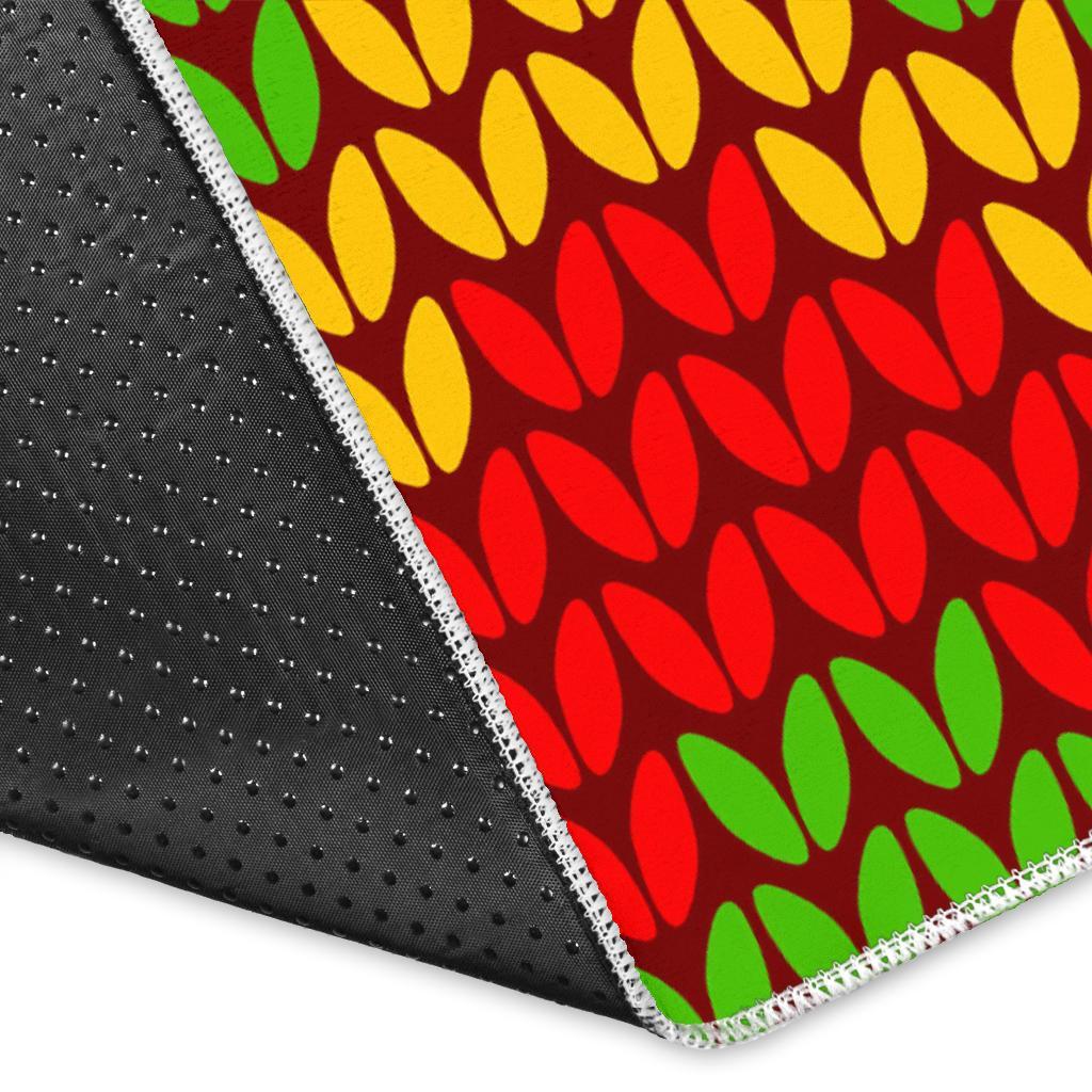 Knitted Reggae Pattern Print Area Rug
