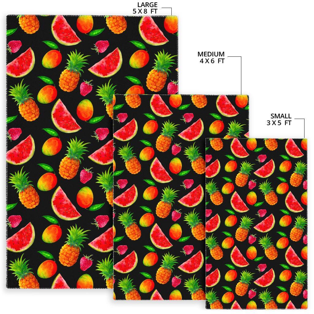 Mix Fruit Pineapple Pattern Print Area Rug