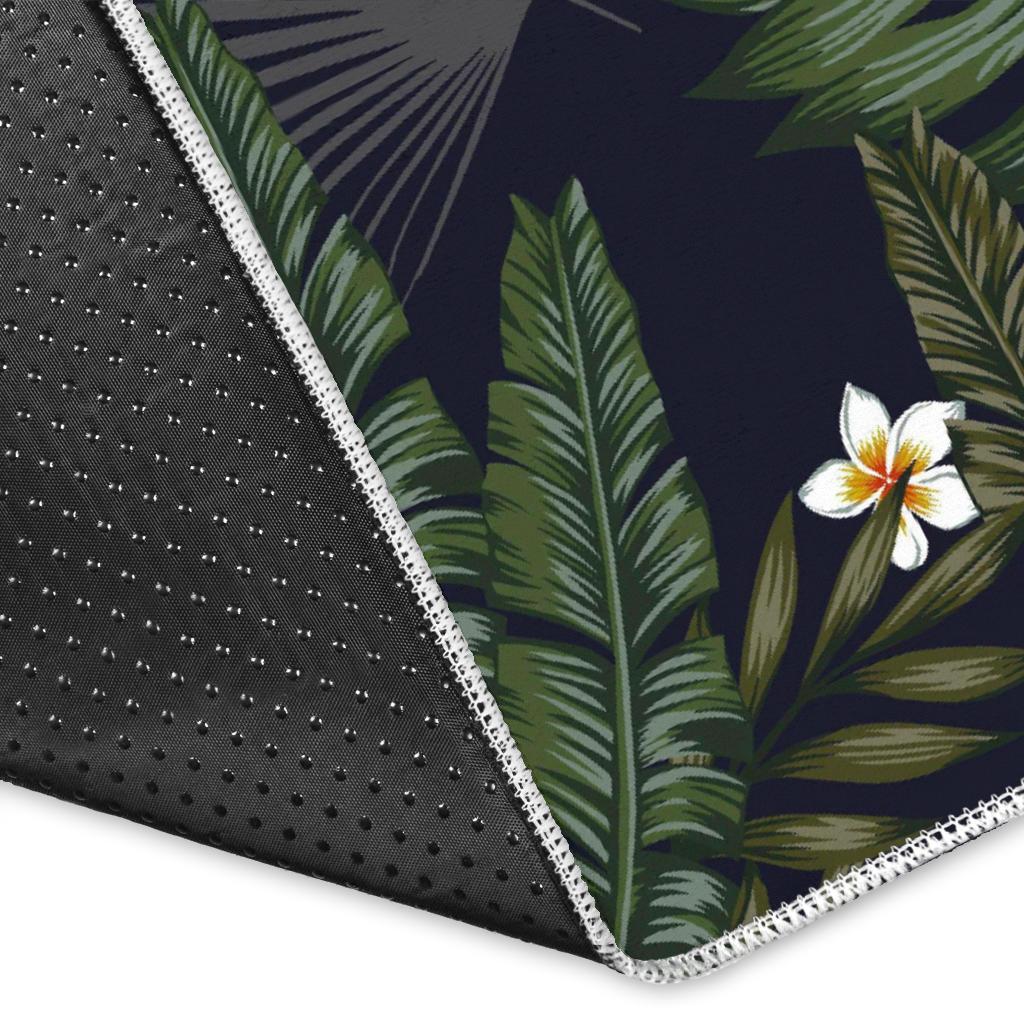 Night Tropical Hawaii Pattern Print Area Rug