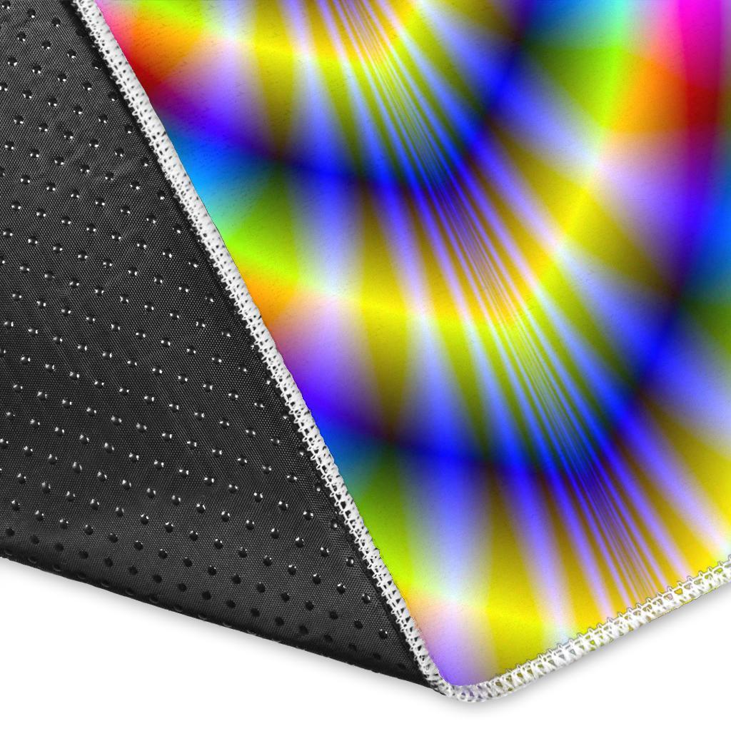 Octagonal Psychedelic Optical Illusion Area Rug