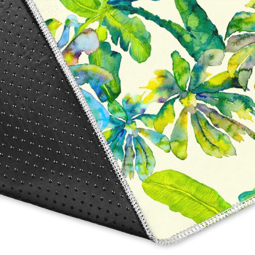 Palm Tree Banana Pattern Print Area Rug