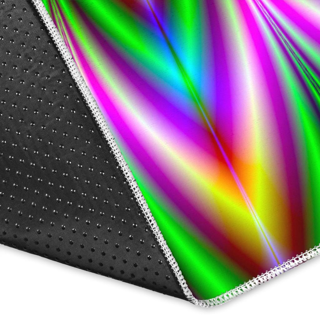 Psychedelic Radiant Optical Illusion Area Rug