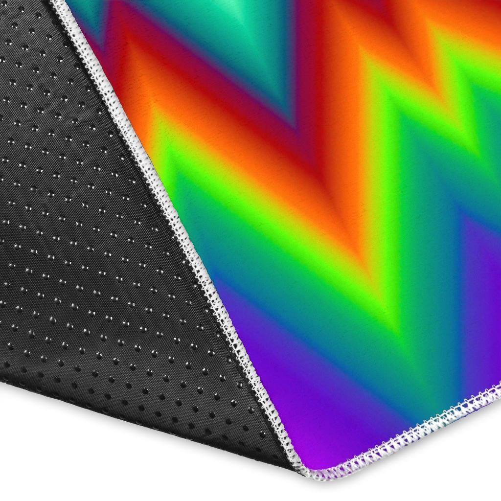 Psychedelic Spiral Optical Illusion Area Rug