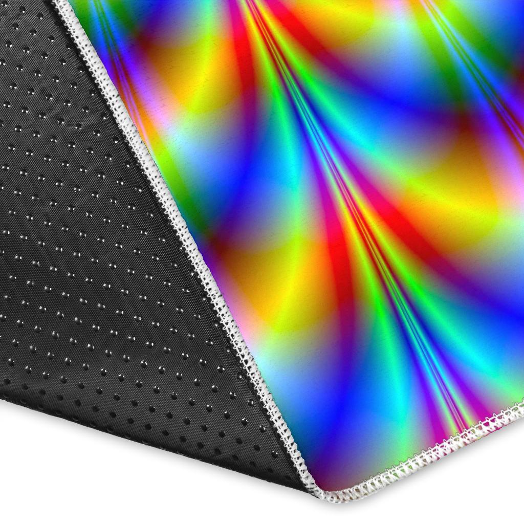 Psychedelic Wave Optical Illusion Area Rug