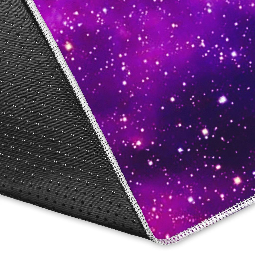 Purple Bursting Galaxy Space Print Area Rug