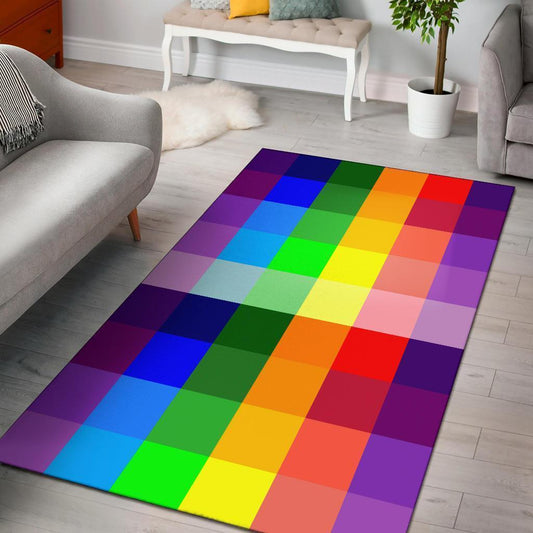 Rainbow Spectrum Area Rug