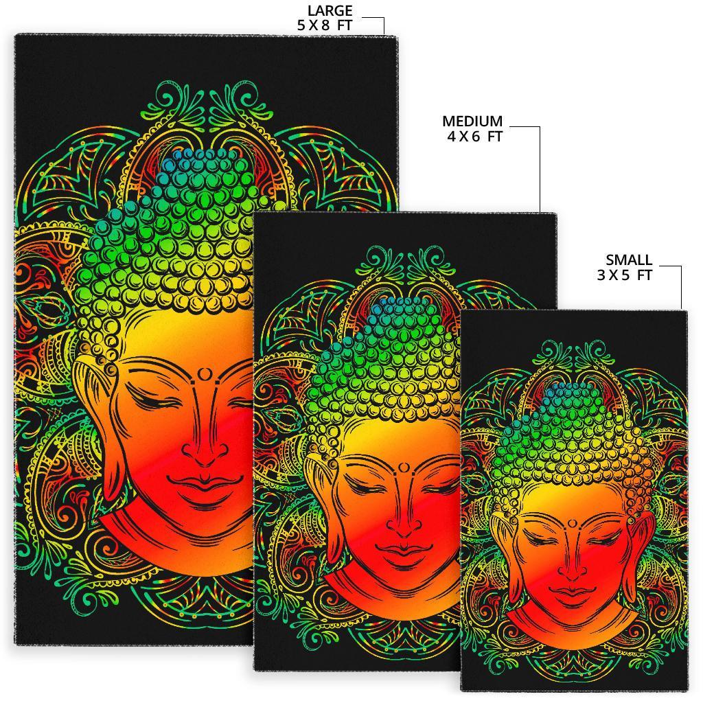 Reggae Buddha Print Area Rug
