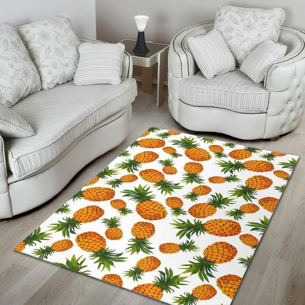 Summer Pineapple Pattern Print Area Rug
