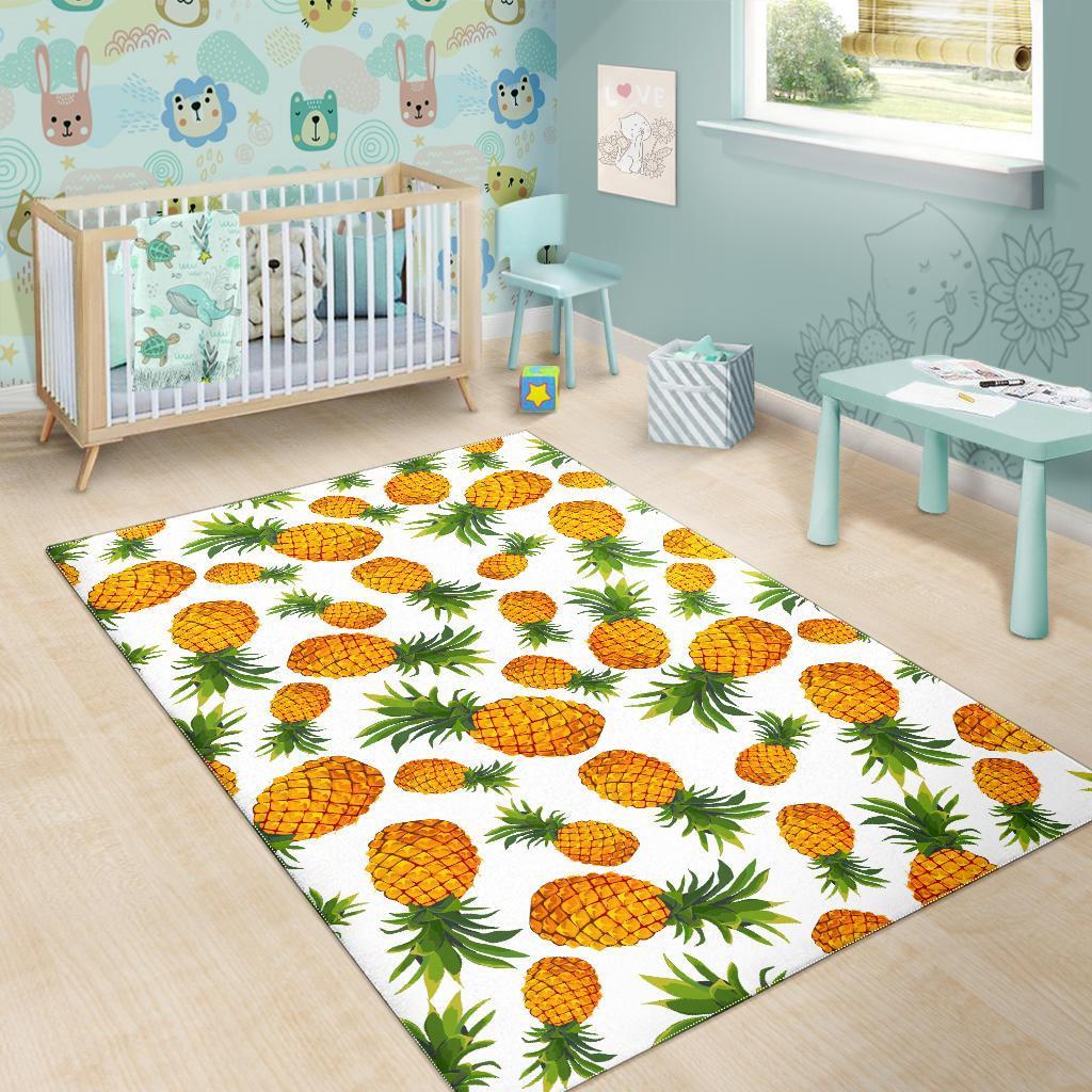 Summer Pineapple Pattern Print Area Rug