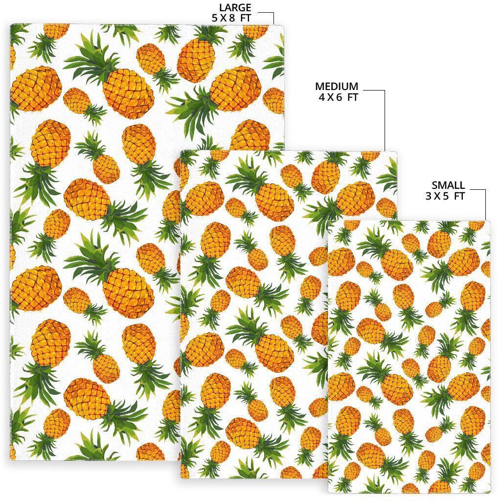 Summer Pineapple Pattern Print Area Rug