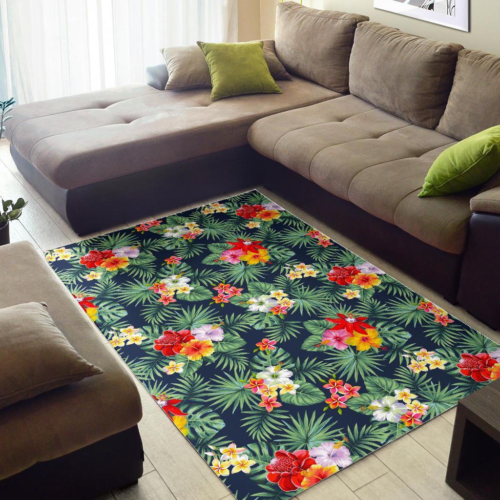 Summer Tropical Hawaii Pattern Print Area Rug