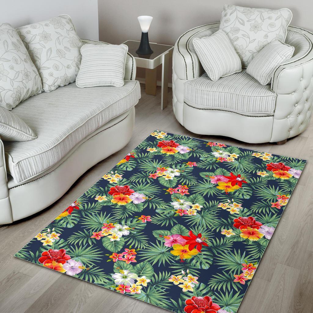 Summer Tropical Hawaii Pattern Print Area Rug