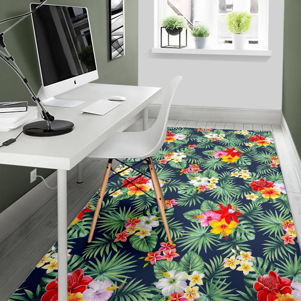 Summer Tropical Hawaii Pattern Print Area Rug